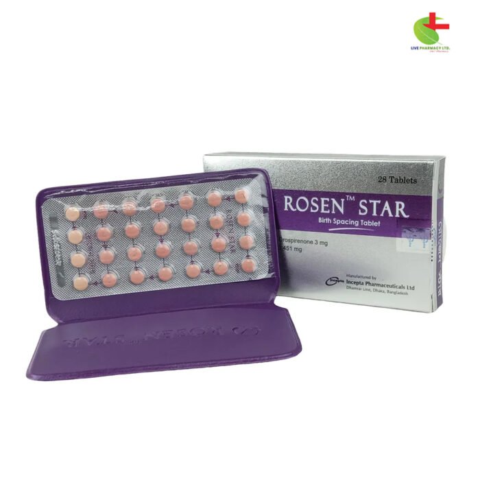 Rosen Star Oral Contraceptive for PMDD & Acne | Buy Online at Live Pharmacy