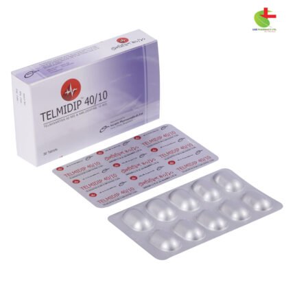 Telmidip, a combination of Telmisartan & Amlodipine, is used to treat hypertension effectively. Buy Telmidip online at Live Pharmacy. Fast delivery across..