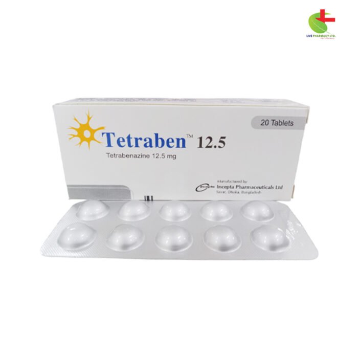 Tetraben - Chorea Treatment for Huntington's Disease | Live Pharmacy | Incepta Pharmaceuticals