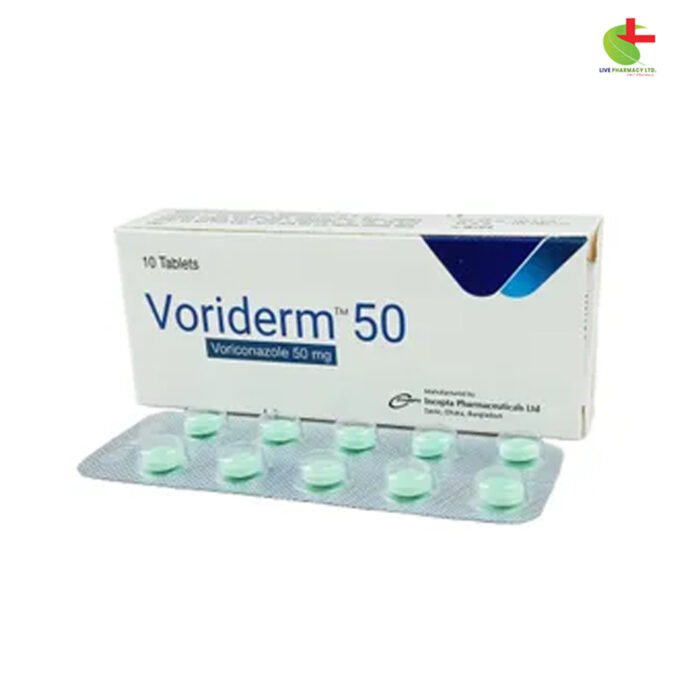 Buy Voriderm (Voriconazole) Online | Antifungal Treatment | Live Pharmacy by Incepta Pharmaceuticals