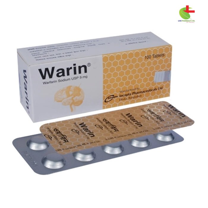 Warin - Oral Anticoagulant for Stroke, Heart Attack, & Thrombosis | Live Pharmacy