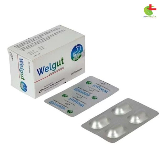 Welgut Capsule for Digestive Health & IBS Relief | Live Pharmacy | Incepta Pharmaceuticals