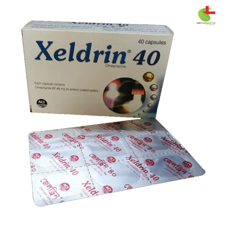 Buy Xeldrin (Omeprazole) for Gastric Ulcers & GERD | Live Pharmacy by Incepta Pharmaceuticals